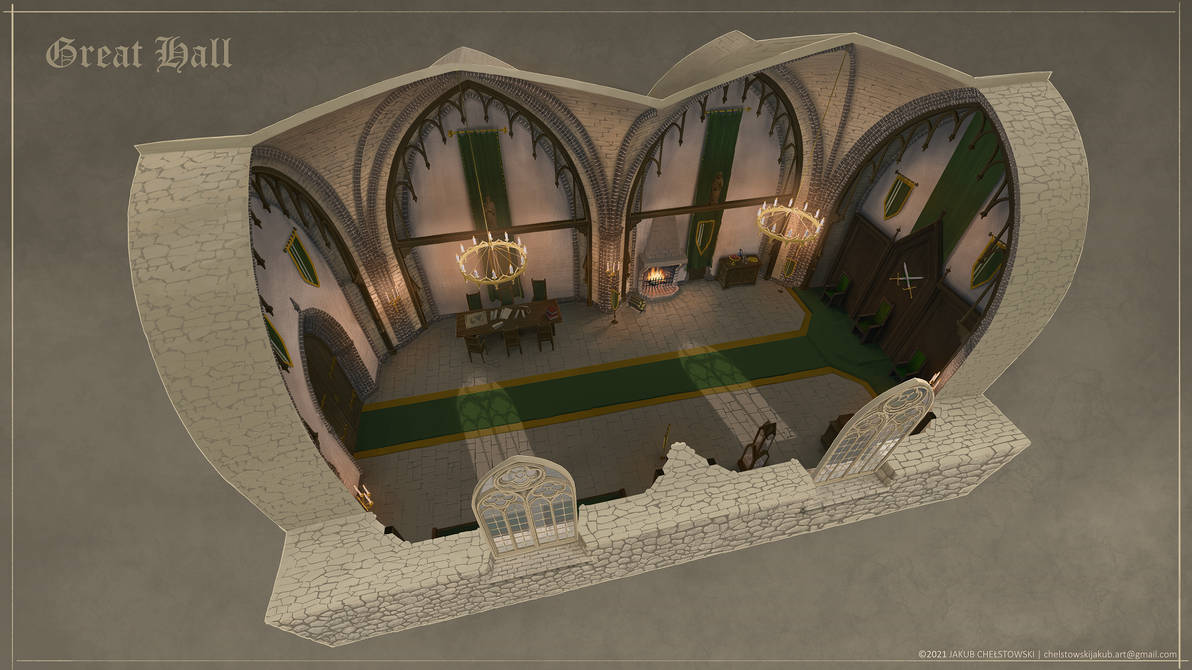 The Great Hall by JakubChelstowski on DeviantArt