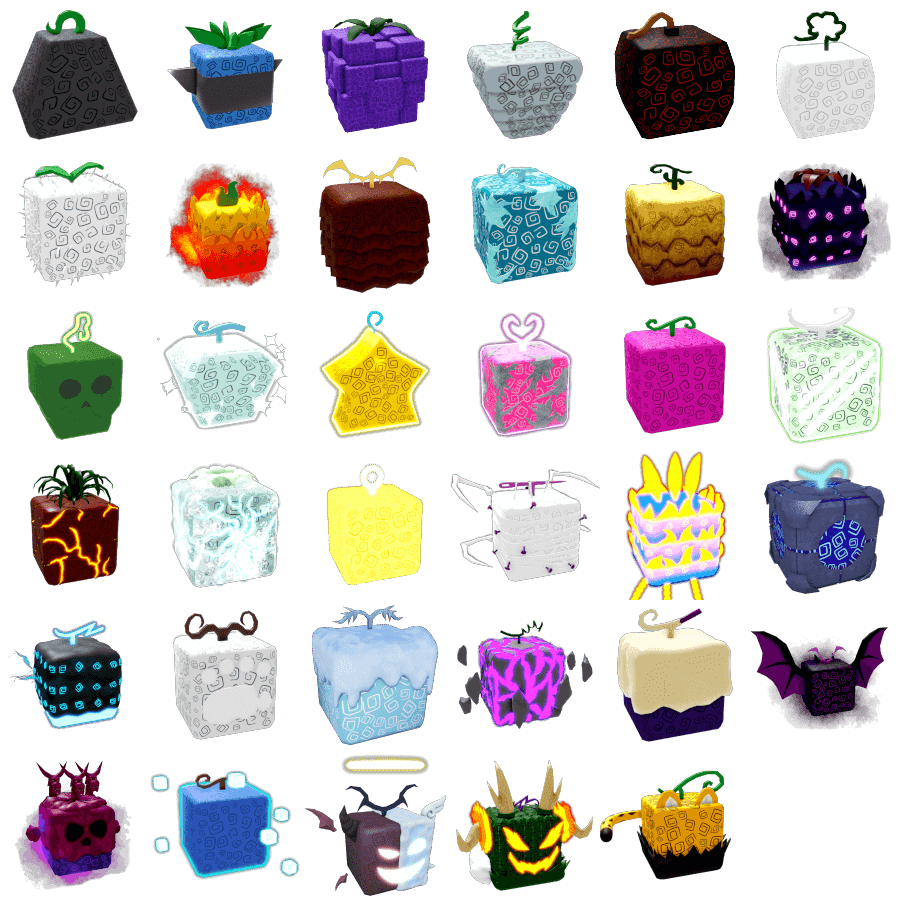 A list of all blox fruits fruits by Eddstudio on DeviantArt