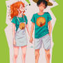 Luffy and Nami