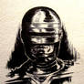 Ink sketch of Robocop
