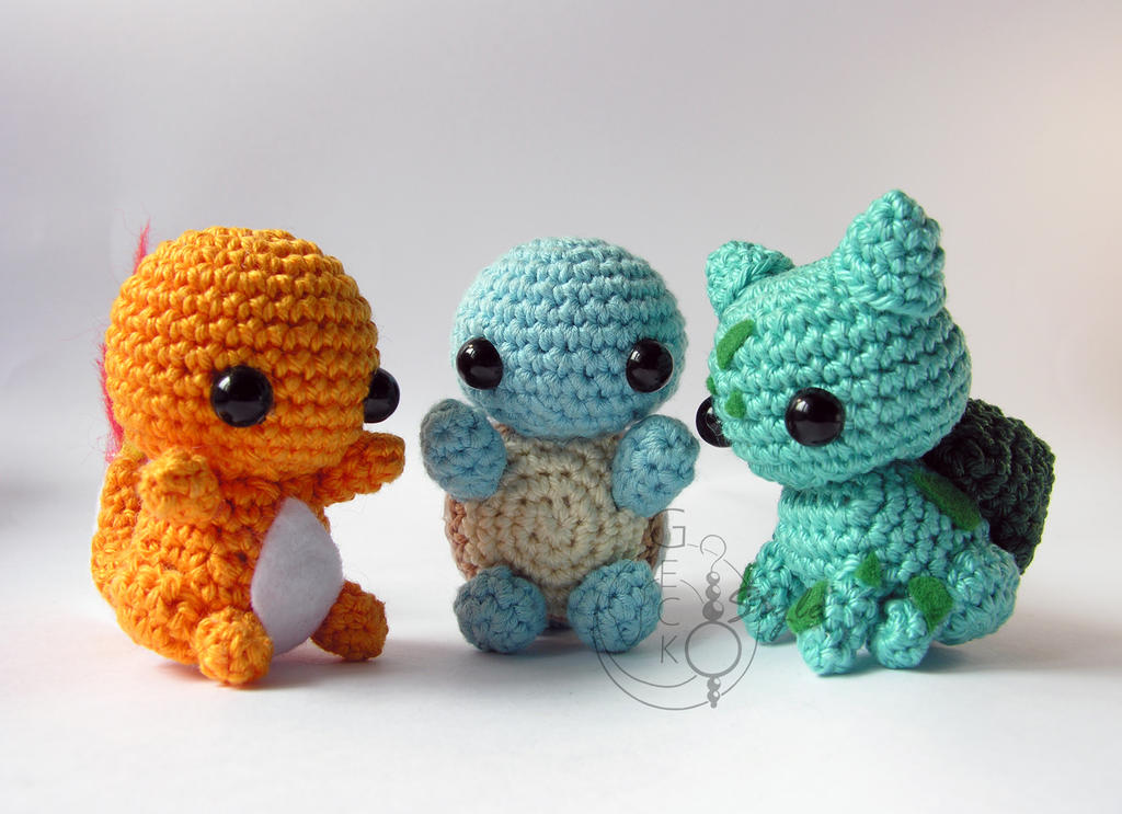 Chibi First Generation Starters by LeFay00