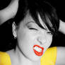 Red Lips : Yellow Shirt