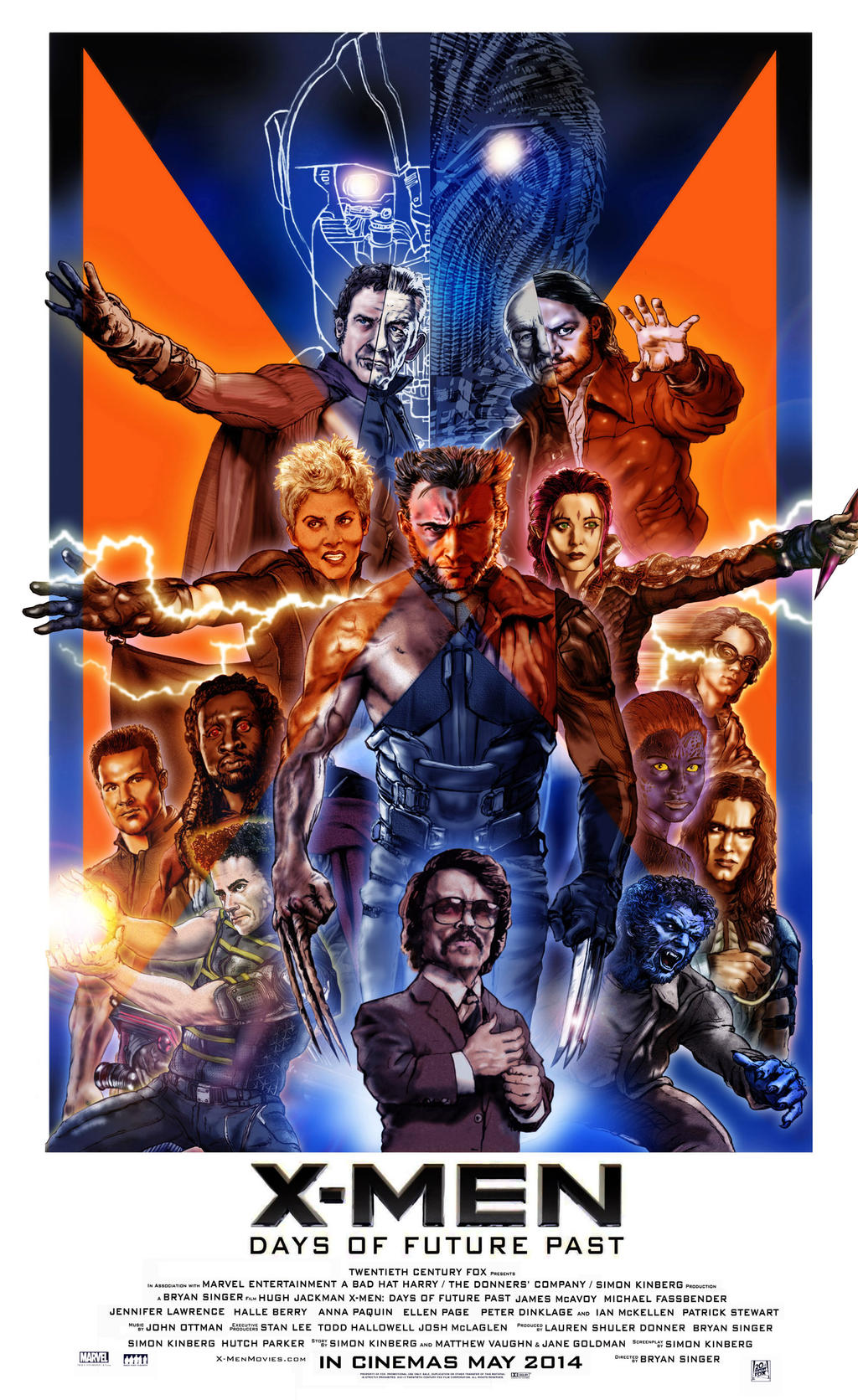 X Men Days Of Future Past Final Battle X-Men Days of Future Past poster by N8MA on DeviantArt