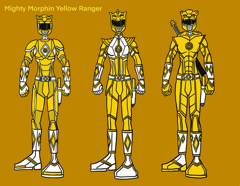 Mighty Morphin Yellow Ranger by FeistyFerret12825 on DeviantArt