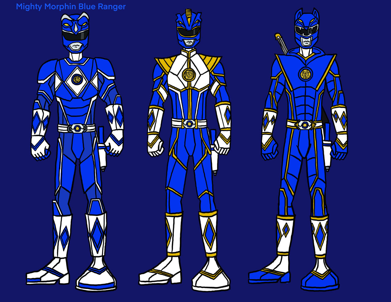 Mighty Morphin Blue Ranger by FeistyFerret12825 on DeviantArt