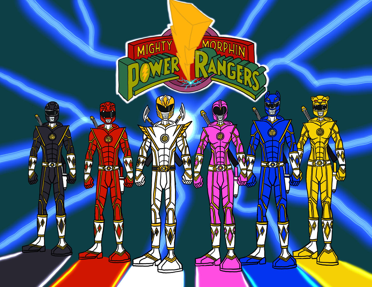 Mighty Morphin Power Rangers redux- Ninjetti Power by FeistyFerret12825 ...