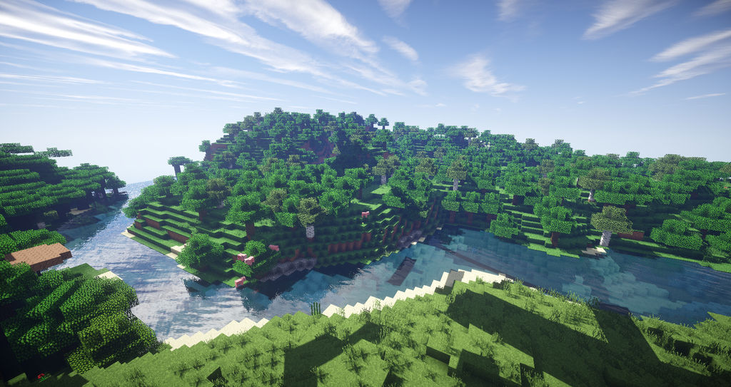 Minecraft Day Background (Normal 1920x1018) by 567legodude on DeviantArt