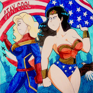 Wonder Woman + Captain Marvel - Stay Cool