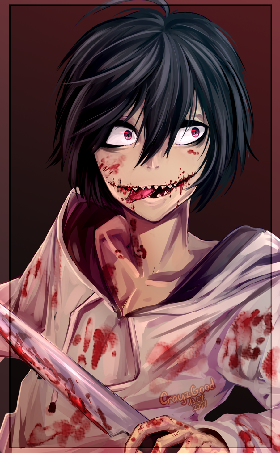 Jeff the Killer fanart (by me) : r/creepypasta