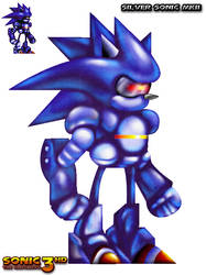 Silver Sonic MKII HD Sprite