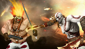 Clown vs Spartan - Sweet Tooth vs Kratos