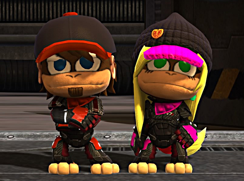 Diddy and Dixie Kong (N7 Cosplays) - LBP3 Costumes