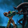 Metroid vs Alien (Samus Aran vs Xenomorph)