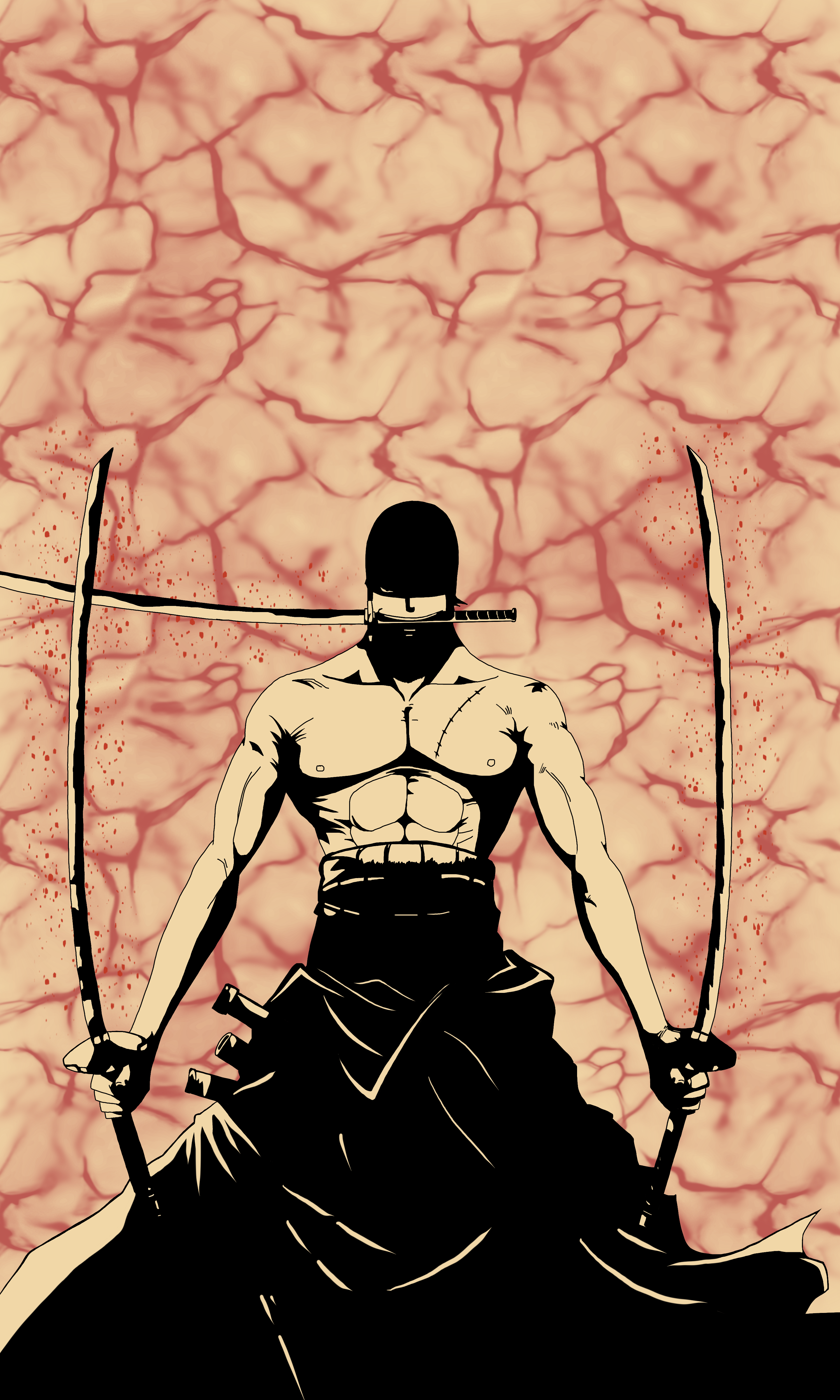 Roronoa Zoro - Santoryu: Rengoku Onigiri by rosolinio on DeviantArt