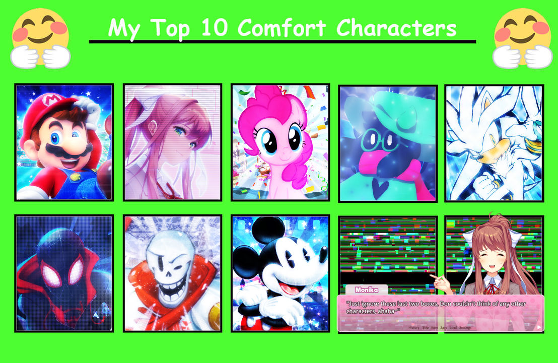 My Top 10 Comfort Characters By Doncocobean On Deviantart My Top 10 Comfort Characters By Doncocobean On Deviantart