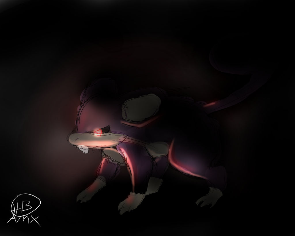 Angry Rattata Evil rattata by AnarchoTak on DeviantArt