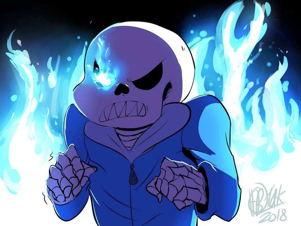 angry sans request by AnarchoTak on DeviantArt