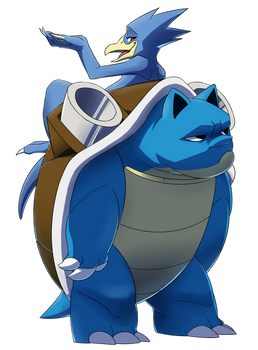 Pokeddex day 11: Golduck and Blastoise