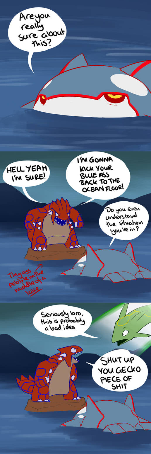 Groudon vs Kyogre by Protocol00