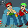 Markiplier and JackSepticEye playing Mario Party