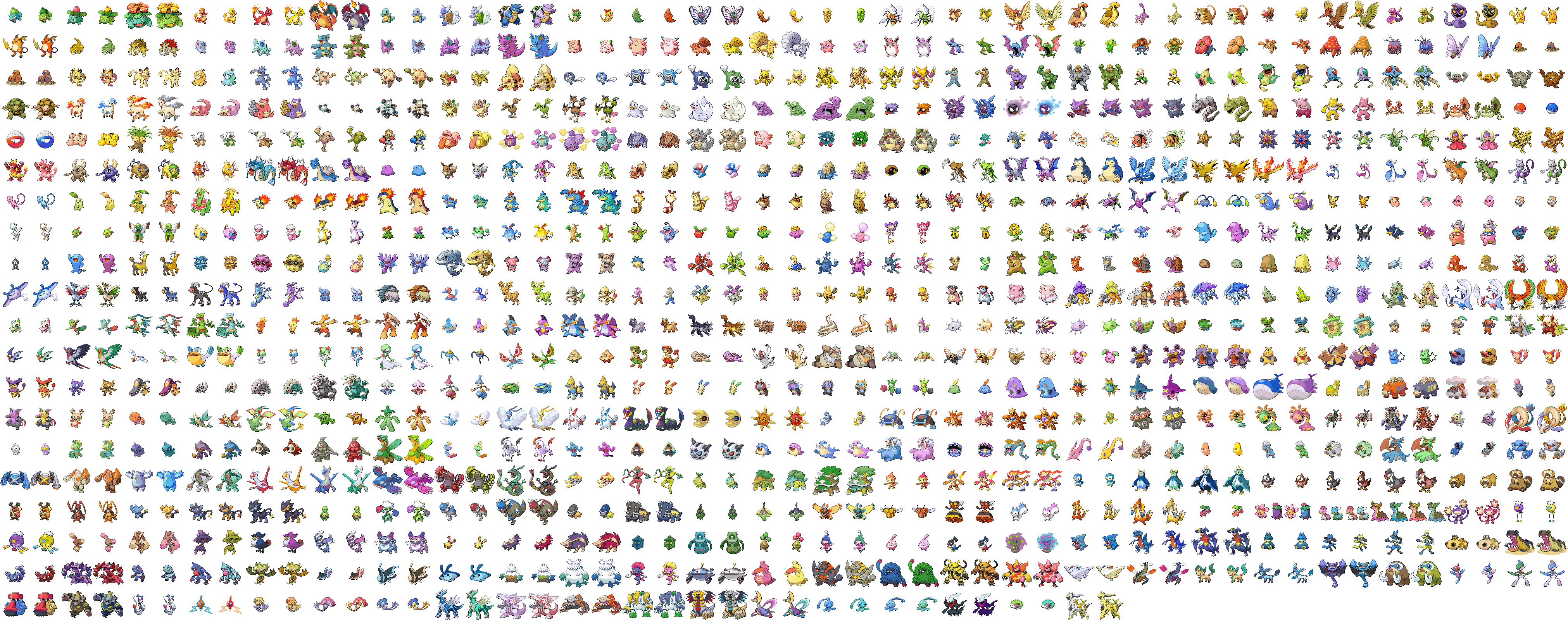 Pokémon Brasil - -Ryu Sprites de todos os Pokémon shiny