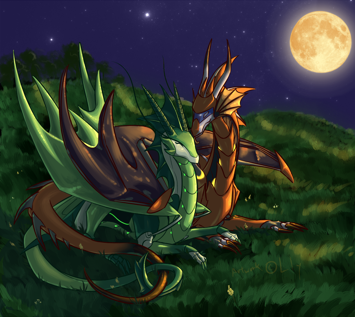 Grass and the Moonlight