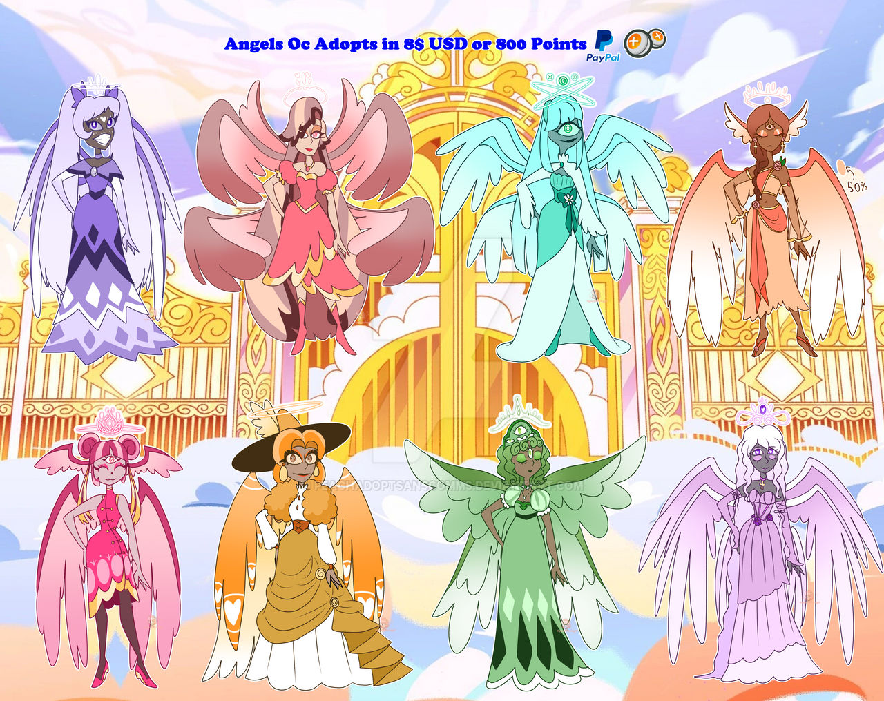 Angels oc 6/8 Adopts Open by peachAdoptsanscomms on DeviantArt