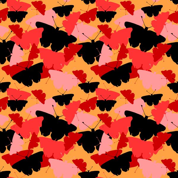 Butterfly Pattern - Hot