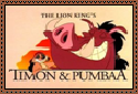 Timon and Pumbaa Stamp