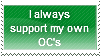Support My Own OC's Stamp by Hunter-Arkaman