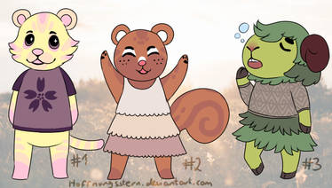 OPEN || 5$/500p. ||Animal Crossing Inspired Adopts