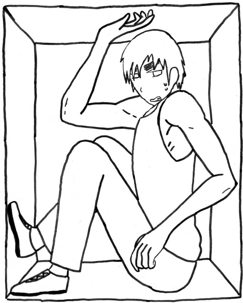 Sealand stuck in a box lineart