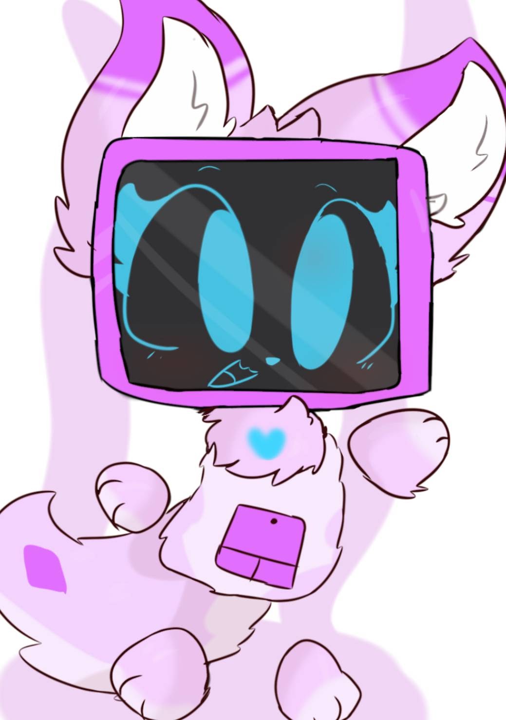 Computer Wolf Deviantart Computerwolfuwu by milkchippy on DeviantArt