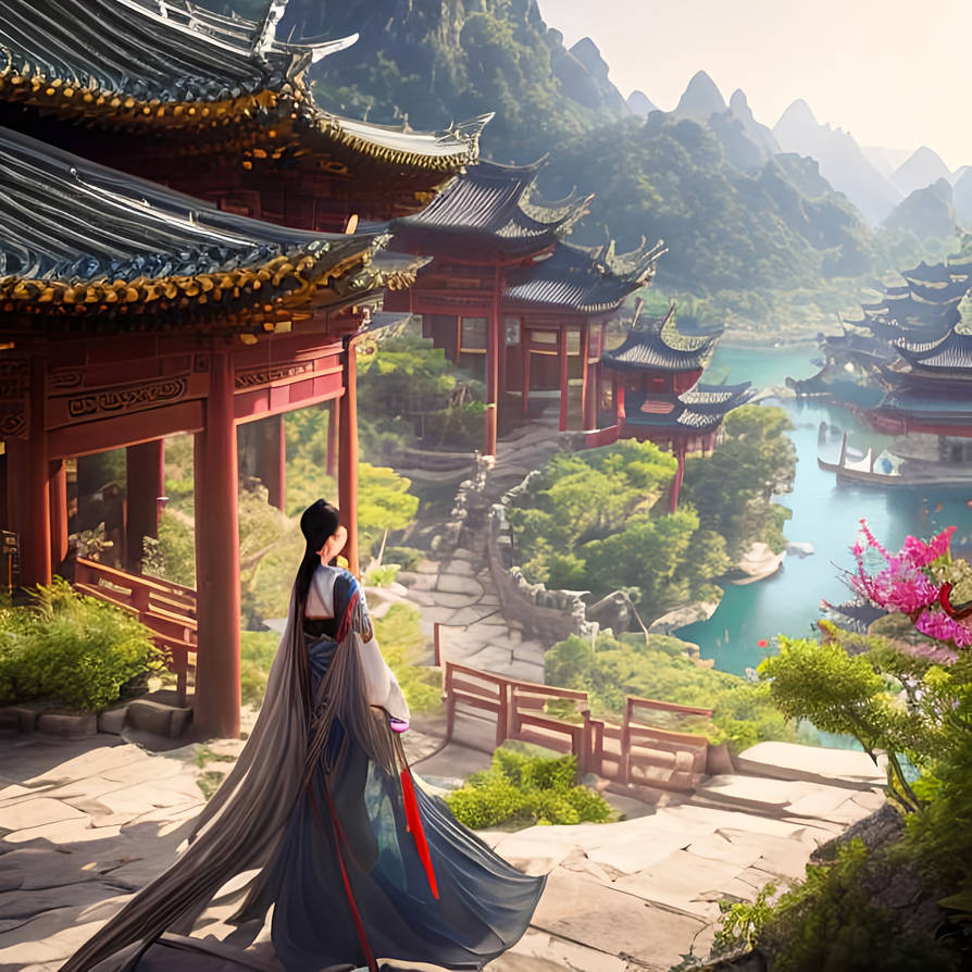 Wuxia concept art by QuantumReel on DeviantArt
