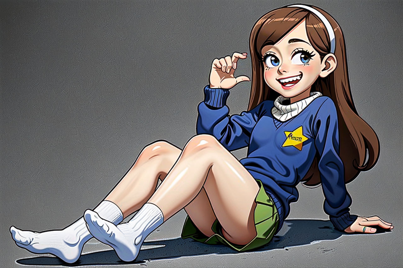 Mabel Pines (Gravity Falls) cartoon concept 1 by QuantumReel on
