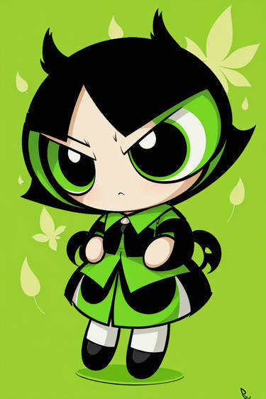 Buttercup (Powerpuff Girls) - chibis concept #3