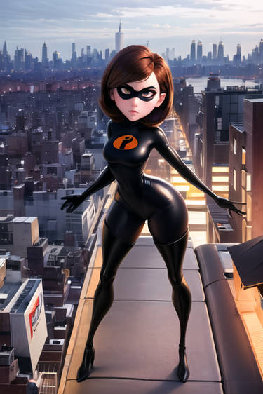 Helen Parr (Incredibles) - rooftop #3