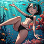 Gwen (Total Drama) - in the water #1