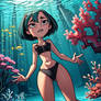 Gwen (Total Drama) - in the water #2