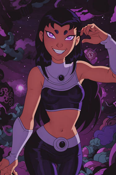 Blackfire (Teen Titans) - cartoon concept #1