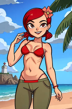 Zoey (Total Drama) - beach #5