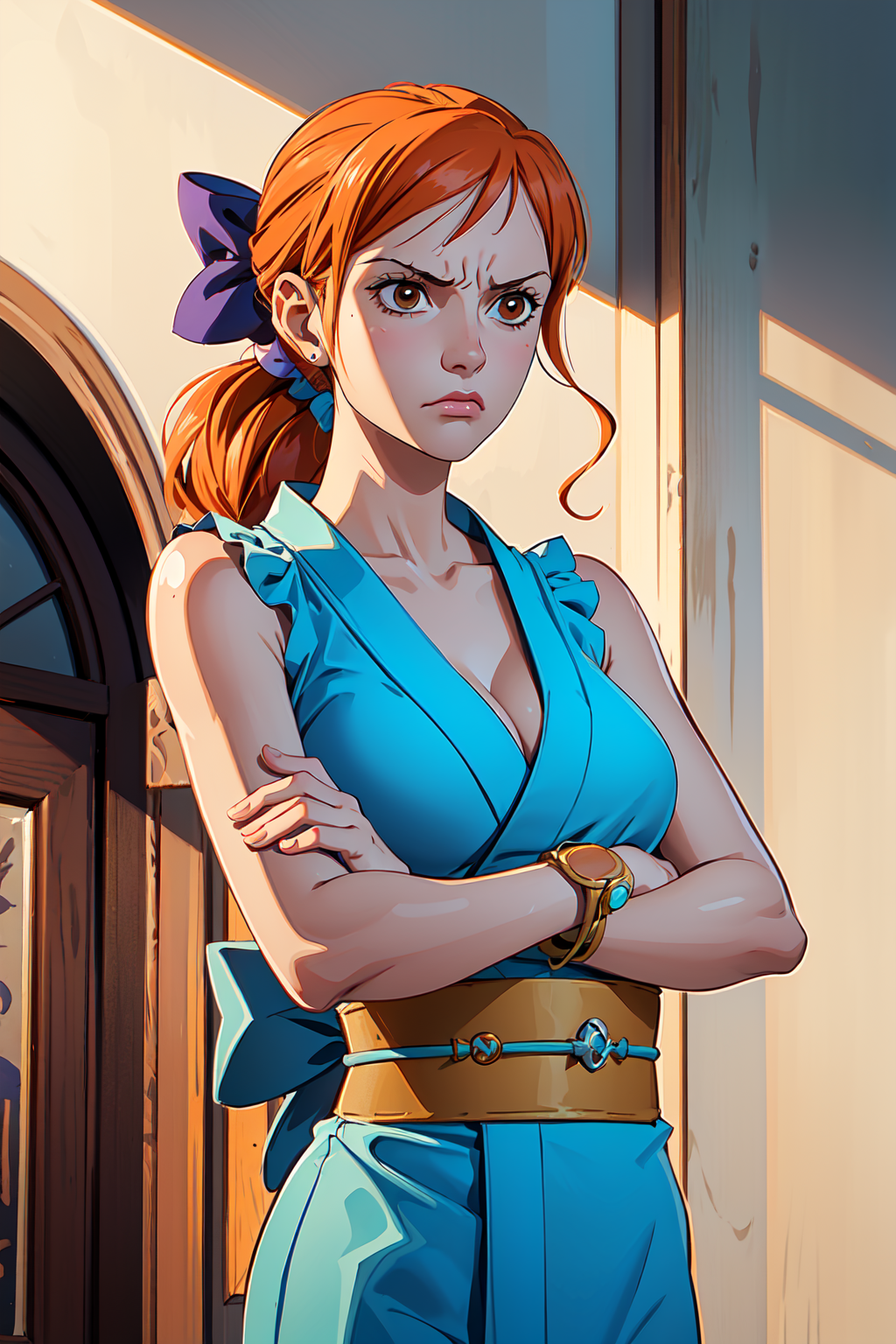 nami blue dress NAMI DRESS MEDITERRANEAN/FOAM Aston Studio