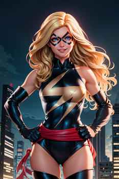 Carol Danvers as Ms. Marvel - night portrait #1