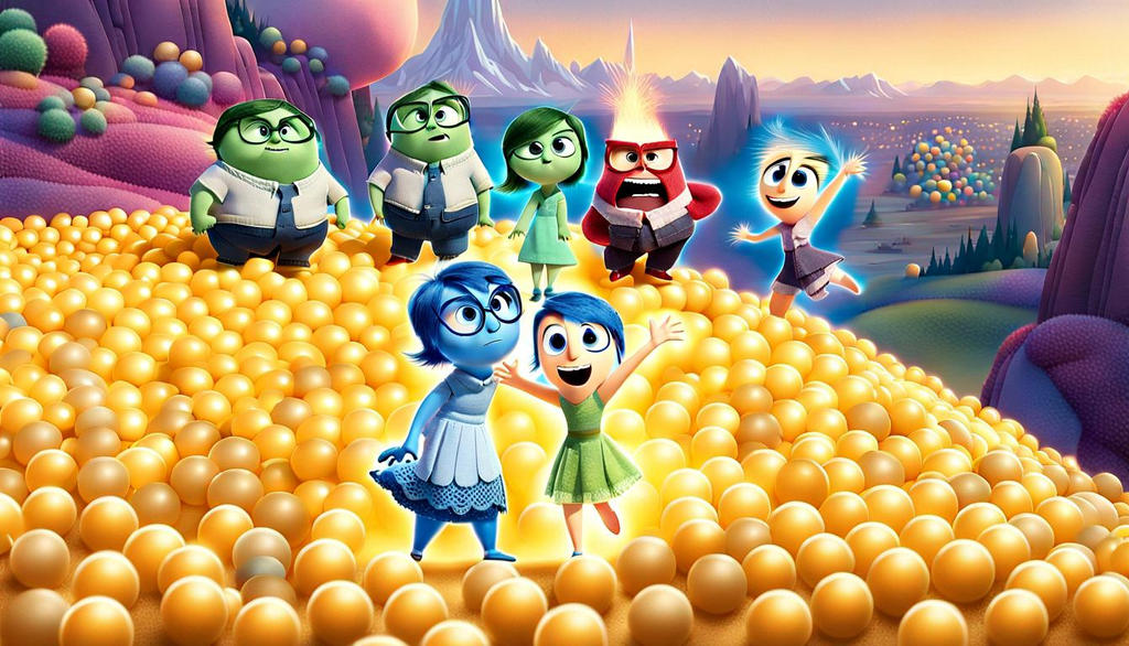 Inside Out 2, the hill of happy memory balls by Mikelmikelmikel on ...