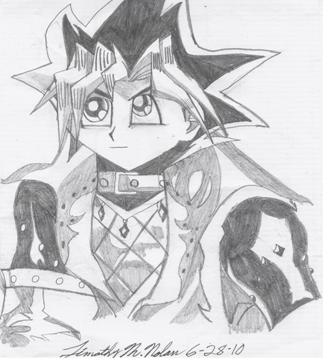 Yugi Mutou As Leon Belmont (Lineart)