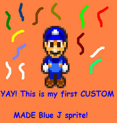 First custom Blue J sprite