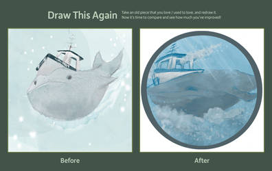 Draw this Again Challenge: Whale Boat