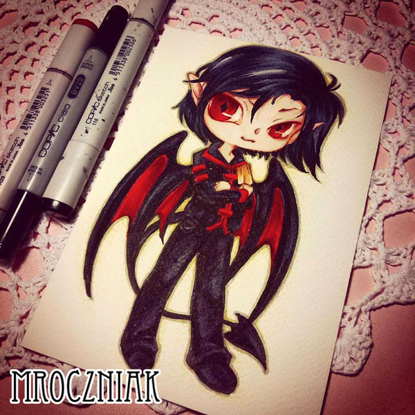 Basic Demon Chibi Chibi Demon c: by MroczniaK on DeviantArt