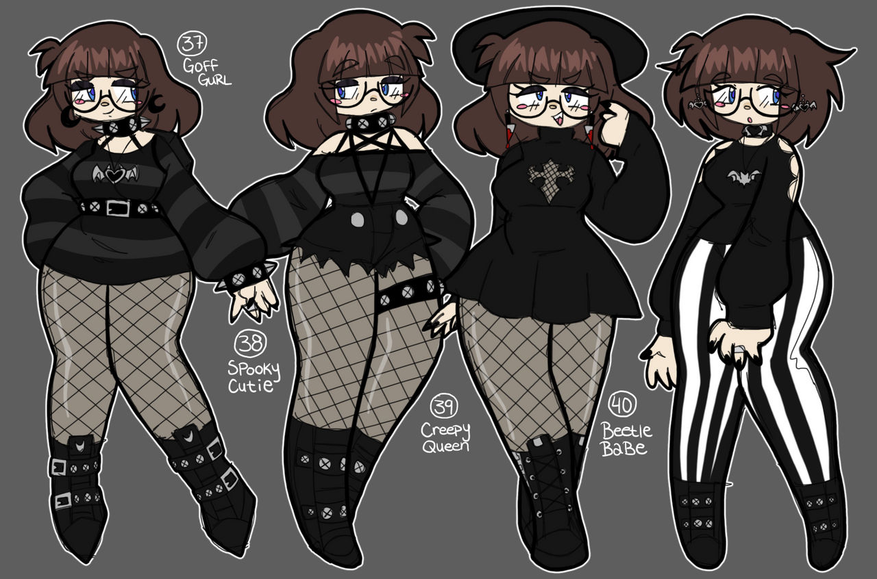 Goth Girl by CosmicCrayons on DeviantArt