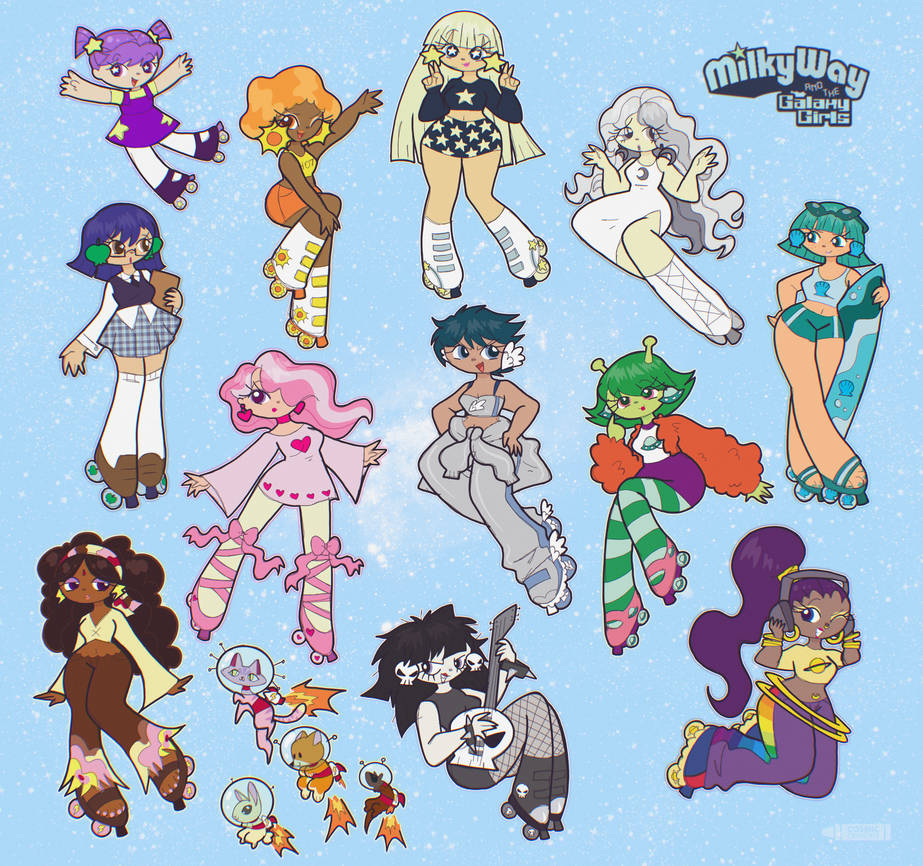 Milky Way And The Galaxy Girls By CosmicCrayons On DeviantArt milky-way-and-the-galaxy-girls-by-cosmiccrayons-on-deviantart